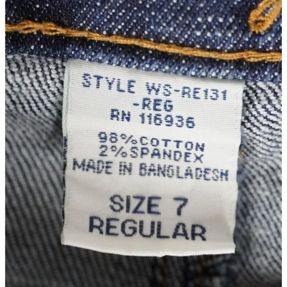 Wet Seal Jeans Juniors Size 7‎ Low Rise Flare Bootcut Stretch Y2K 90s Blue Denim